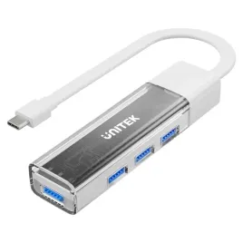 unitek-hub-dwukierunkowy-usb-c-usb-a-5gbps-4x-usb-a-bialy