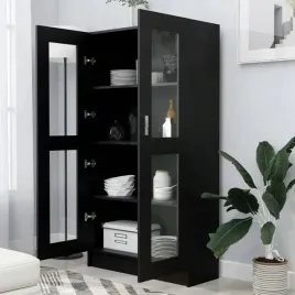 witryna-czarna-825-x-305-x-150-cm-plyta-wiorowa