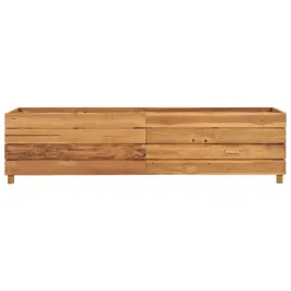 podwyzszona-donica-150x40x38-cm-drewno-tekowe-z-odzysku-i-stal