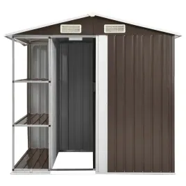 szopa-ogrodowa-z-regalem-brazowa-205x130x183-cm-zelazna