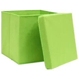 pudelka-z-pokrywami-10-szt-zielone-32x32x32-cm-tkanina