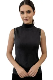 bluzka-damska-zara-top-czarny-z-krysztalkami