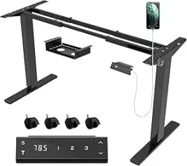 biurko-prostokatny-90-x-60-x-72-cm-czarny-stelaz-elektryczna-regulacja