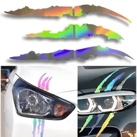 naklejka-na-samochod-na-maske-lampy-pazury-holograficzna