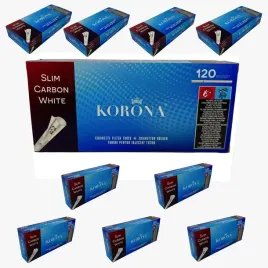 1200-gilz-gilzy-korona-carbon-slim-white-filtr-weglowy-biale-gilzy-slim
