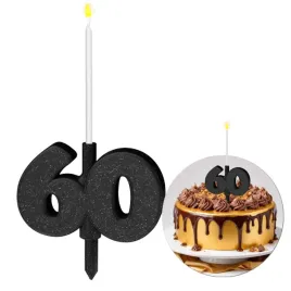 dekoracja-na-tort-swiecznik-liczba-60-brokatowa-biala-swieczka-czar