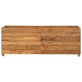 vidaxl-podwyzszona-donica-150x40x55-cm-drewno-tekowe-z-odzysku-i-stal