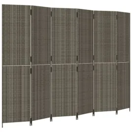 parawan-6-panelowy-szary-polirattan