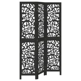 parawan-pokojowy-3-panelowy-czarny-lite-drewno-paulowni
