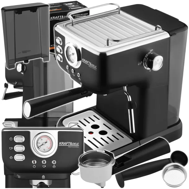 EKSPRES DO KAWY CIŚNIENIOWY 1500W ESPRESSO CAPPUCCINO I INNE KAWY KD4289