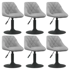 obrotowe-krzesla-stolowe-6-szt-jasnoszare-obite-aksamitem