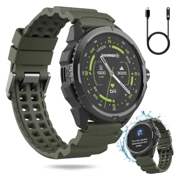 HAMMER SMARTWATCH 2 MILITARY EDITION ZEGAREK WODOODPORNY GPS SOS ROZMOWY