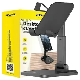 awei-uchwyt-biurkowy-na-stol-do-telefonu-smartfona-wytrzymaly-mocny-czarny