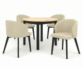 zestaw-do-jadalni-krzesla-4-szt-tapicerowane-bezowe-stol-czarny-dab-102-cm