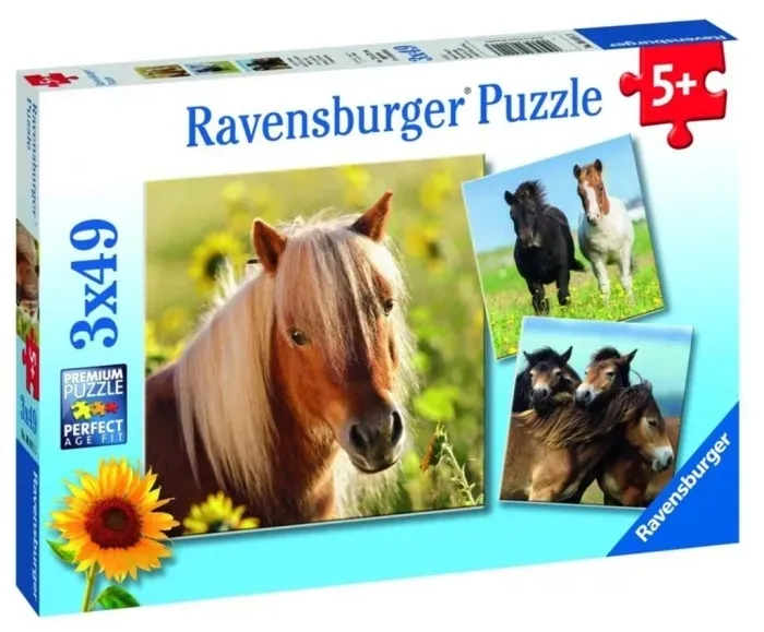 puzzle-3x49-konie-stan-nowy