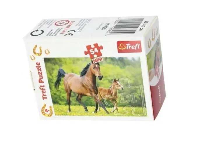 puzzle-54-mini-swiat-koni-2-trefl-stan-nowy