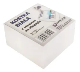 kostka-klejona-biala-85x85mm-5cm-otwor-na-dlugopis