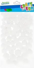 pompony-biale-90szt