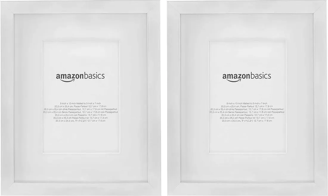 amazon-basics-zestaw-2-ramek-na-zdjecia-am8-stan-nowy