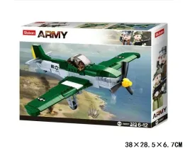 klocki-sluban-wwii-samolot-wojskowy-mysliwiec-p51-mustang-323-b0857