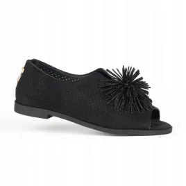 sandaly-damskie-skora-naturalna-pompon-azurek-czarny-39