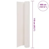 pvc-plotek-ogrodowy-110x400cm-bialy-stan-nowy