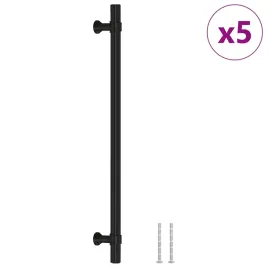 uchwyty-do-szafek-5-szt-czarne-224-mm-stal-nierdzewna