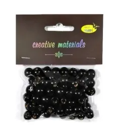 koraliki-drewniane-czarne-10mm-25g