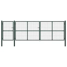 brama-ogrodowa-stalowa-500x150-cm-zielona