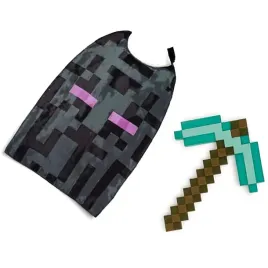 stroj-dla-dzieci-zestaw-minecraft-enderman-diamentowy-kilof-i-peleryna