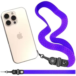 smycz-do-telefonu-pasek-zawieszka-na-szyje-uniwersalna-fioletowa-smyczka