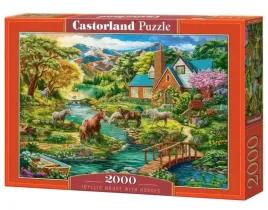 puzzle-2000-idyllic-house-with-horses-castor