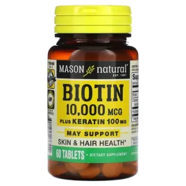 mason-natural-biotyna-plus-keratyna-10-000-mcg-60-tabletek