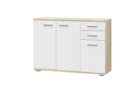 komoda-fun-kd-3-bialy-mat-dab-sonoma-szafka-z-drzwiami-i-szufladami