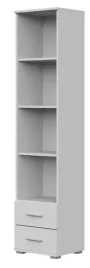 regal-fun-st-3-180-cm-bialy-mat-slupek-z-2-szufladami