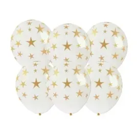 balony-ze-zlotym-nadrukiem-gwiazdki-6-szt