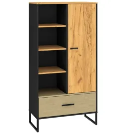 regal-colt-07-ml-meble-80-x-40-x-157-czarny-dab-craft-zloty-loft-junior