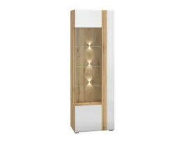 witryna-adagio-02l-lewostronna-bialy-polysk-dab-castello-196-cm