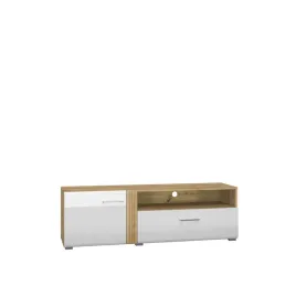 szafka-rtv-adagio-07-bialy-polysk-dab-castello-szuflada-szafka-150x47x42-cm