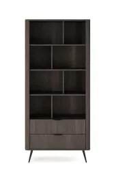 regal-veris-dab-dunin-czarny-88-cm-loft-polki-2-szuflady