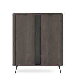 komoda-veris-dab-dunin-czarny-113-cm-loft-polki-ryflowana
