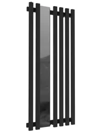 grzejnik-dekoracyjny-flower-mirror-180x60-czarny-mat-z-lustrem