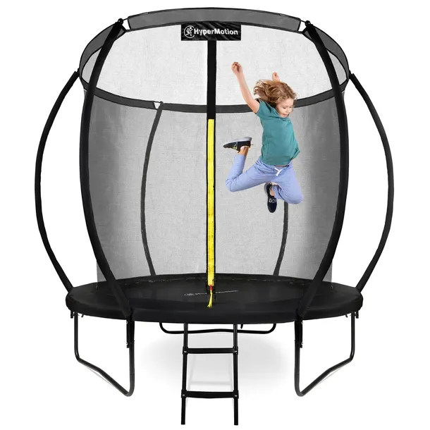 Trampolina ogrodowa Hyper Motion 244 cm 8FT z drabinką i siatką wewnętrzną