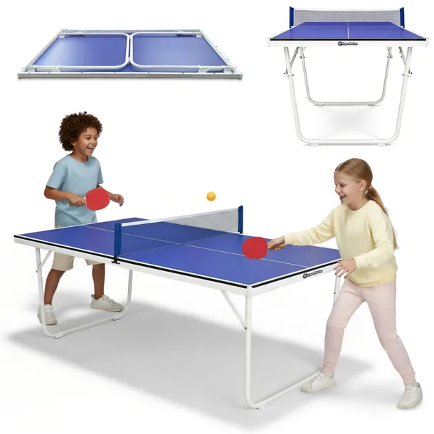 Przenośny, składany stół do ping ponga dla dzieci, Mini tenis stołowy Hyper