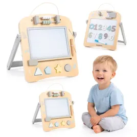 drewniana-tablica-edukacyjna-2w1-dla-dzieci-dwustronna-tablica-magnetyczna