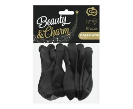 balony-pastelowe-beautyandcharm-czarne-30cm-10szt