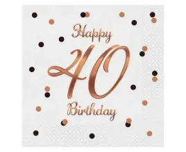 serwetki-bandc-happy-40-birthday-biale-33x33cm-20szt
