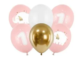 balony-roczek-baby-pink-30cm-6szt