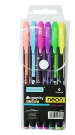 dlugopisy-zelowe-neonowe-6-kolorow