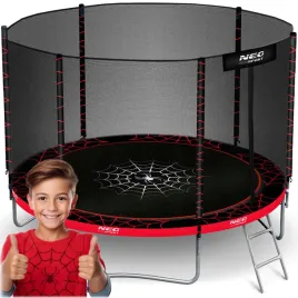 trampolina-ogrodowa-dla-dzieci-pajak-183cm-6ft-drabinka-siatka-zewnetrzna